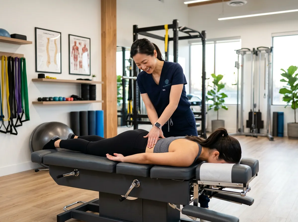 Clinical specialist performing targeted patient movement assessment