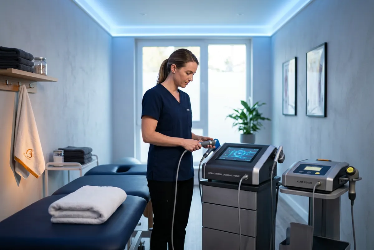 Extracorporeal shockwave and regenerative laser therapy