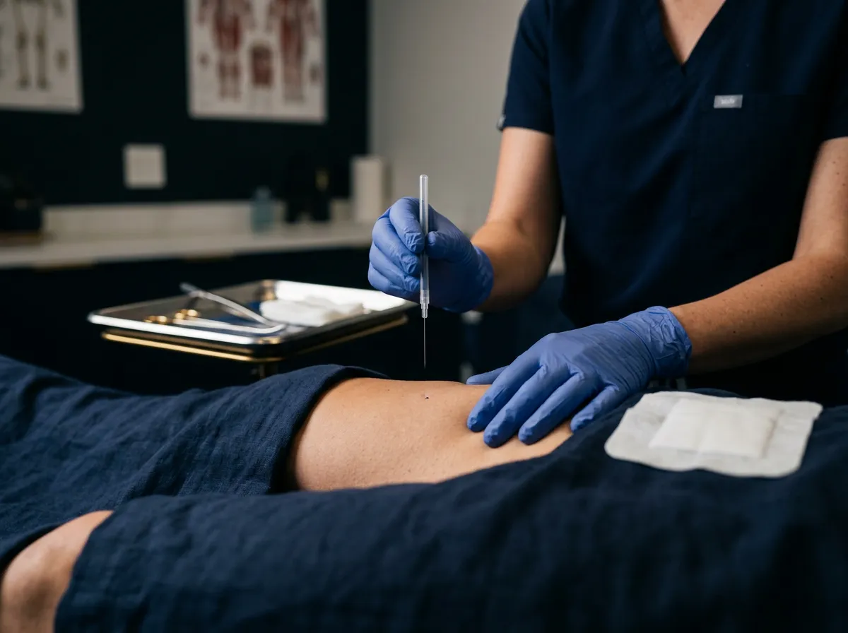 Clinical application of sterile solid filiform needle into targeted muscular trigger point