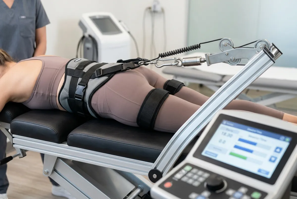 Advanced non-surgical spinal decompression table and disc therapy