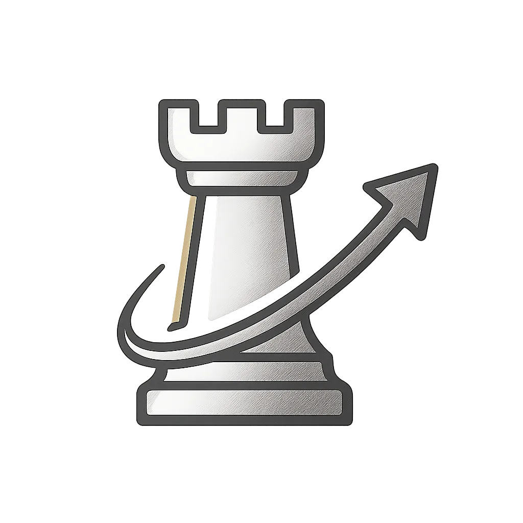 Consultoria Estratégica Ícone Escala de Cinza