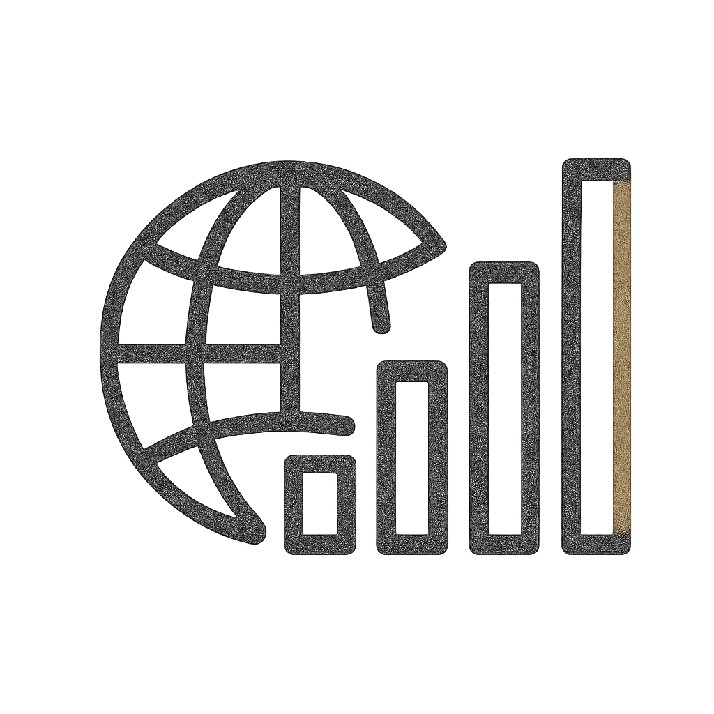 Gestão de Impacto Ícone Escala de Cinza