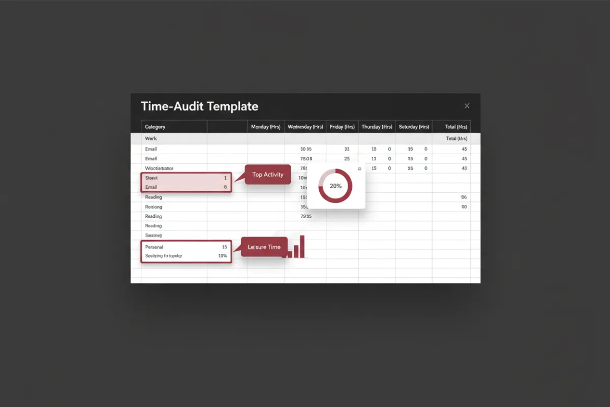 Time-Audit Template preview