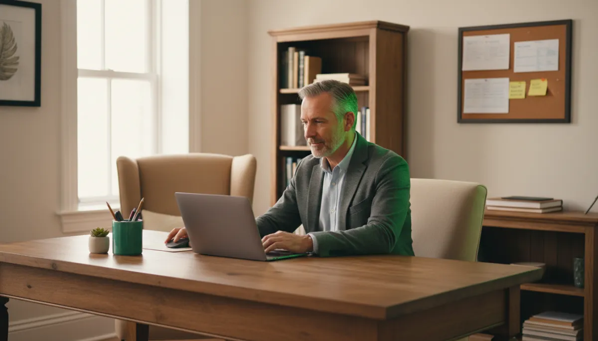 Business owner managing their own marketing