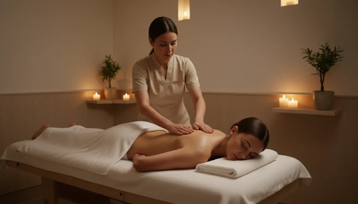 Massage relaxant dans un spa