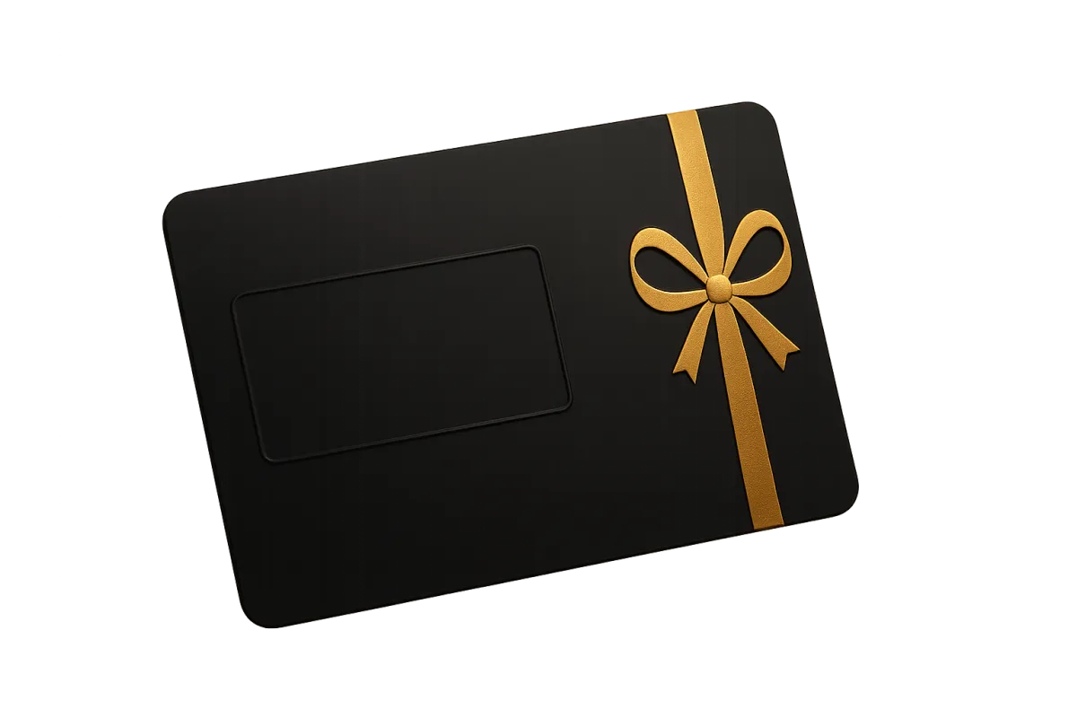 Mockup de tarjeta de Gift Card