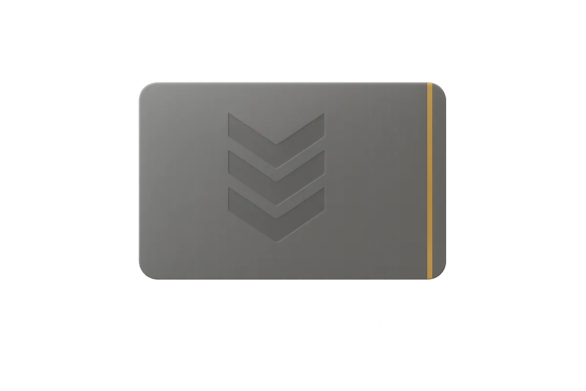 Mockup de tarjeta de Descuento