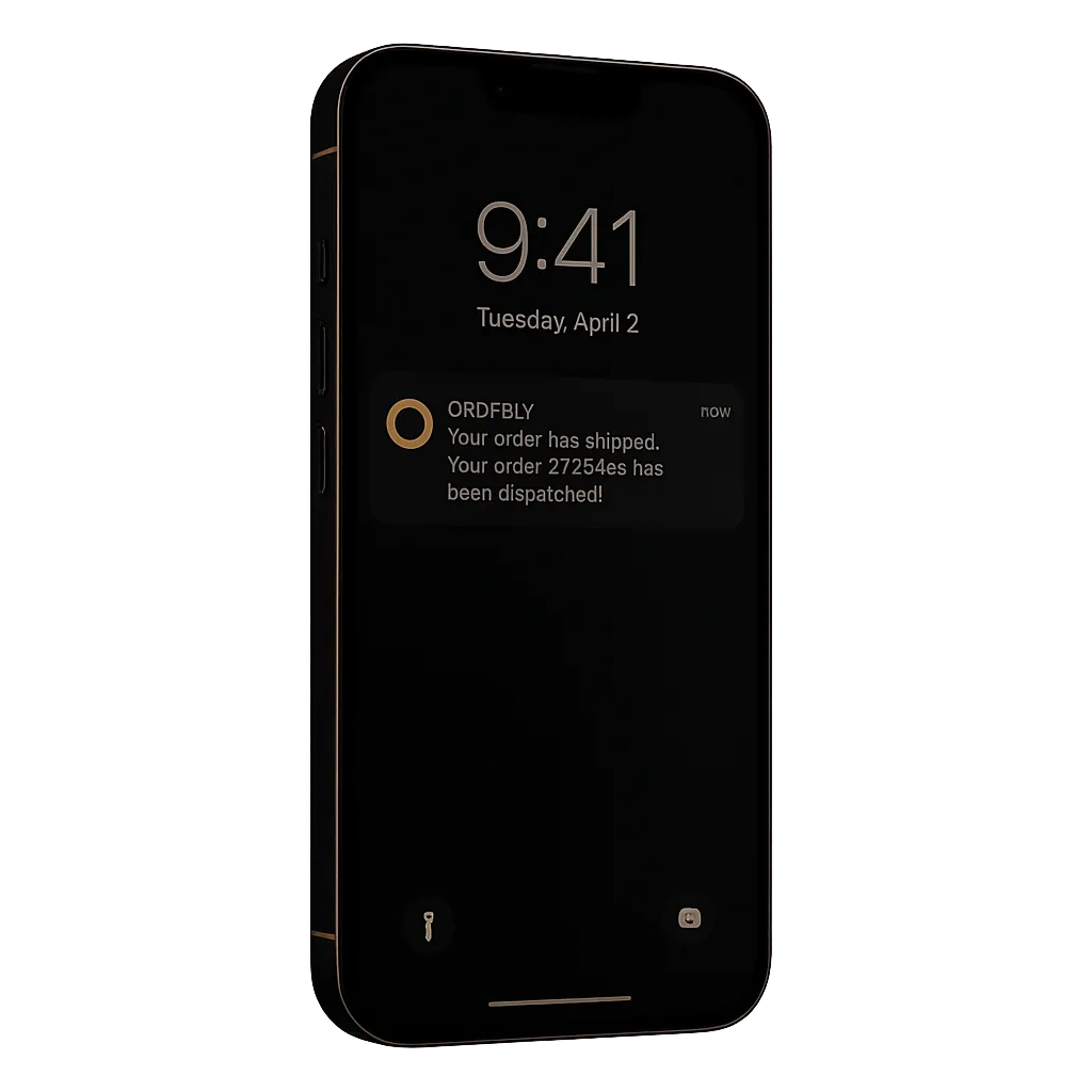 Push Notification Interface Mockup