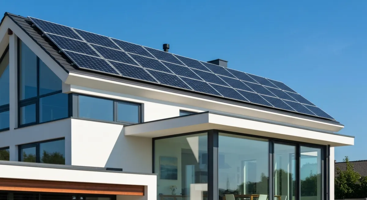 Dashboard showing residential solar installation energy savings