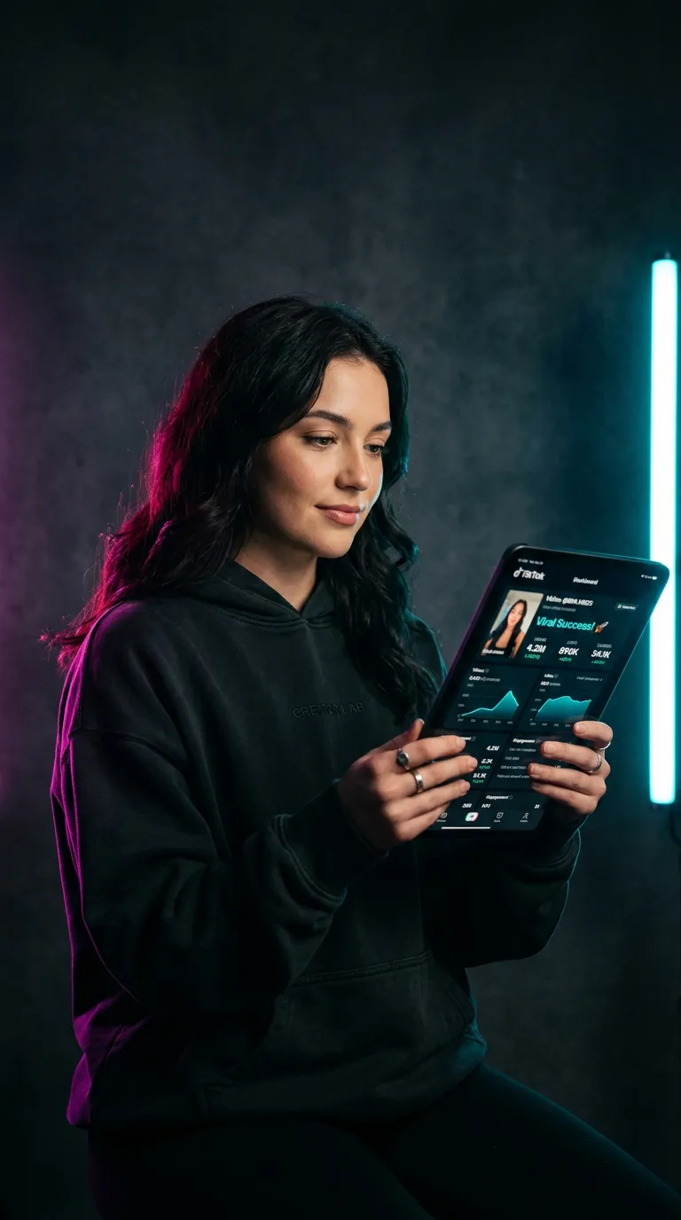 Creator viral TikTok video reaching 1.4M views analytics dashboard