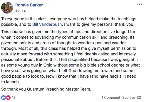 Ronnie Testimony