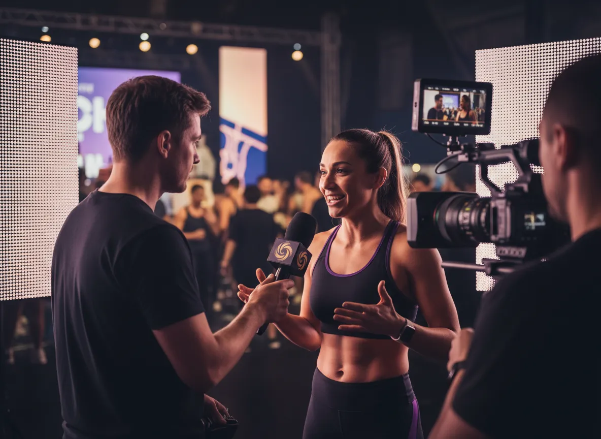 Video production and interviews with brands at FitRave