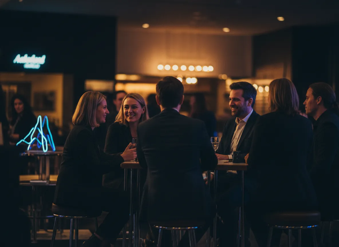 Community connecting and talking after a fitness event