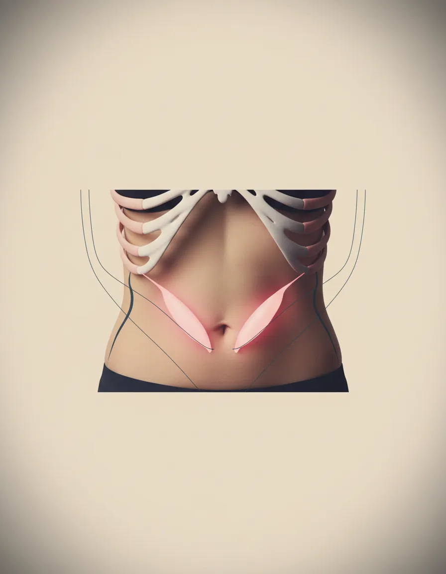 Visualisierung der Zwerchfell-Atmung und inneren Stabilität