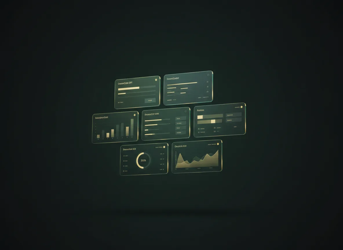 GreenCode GPT AI dashboard mockup