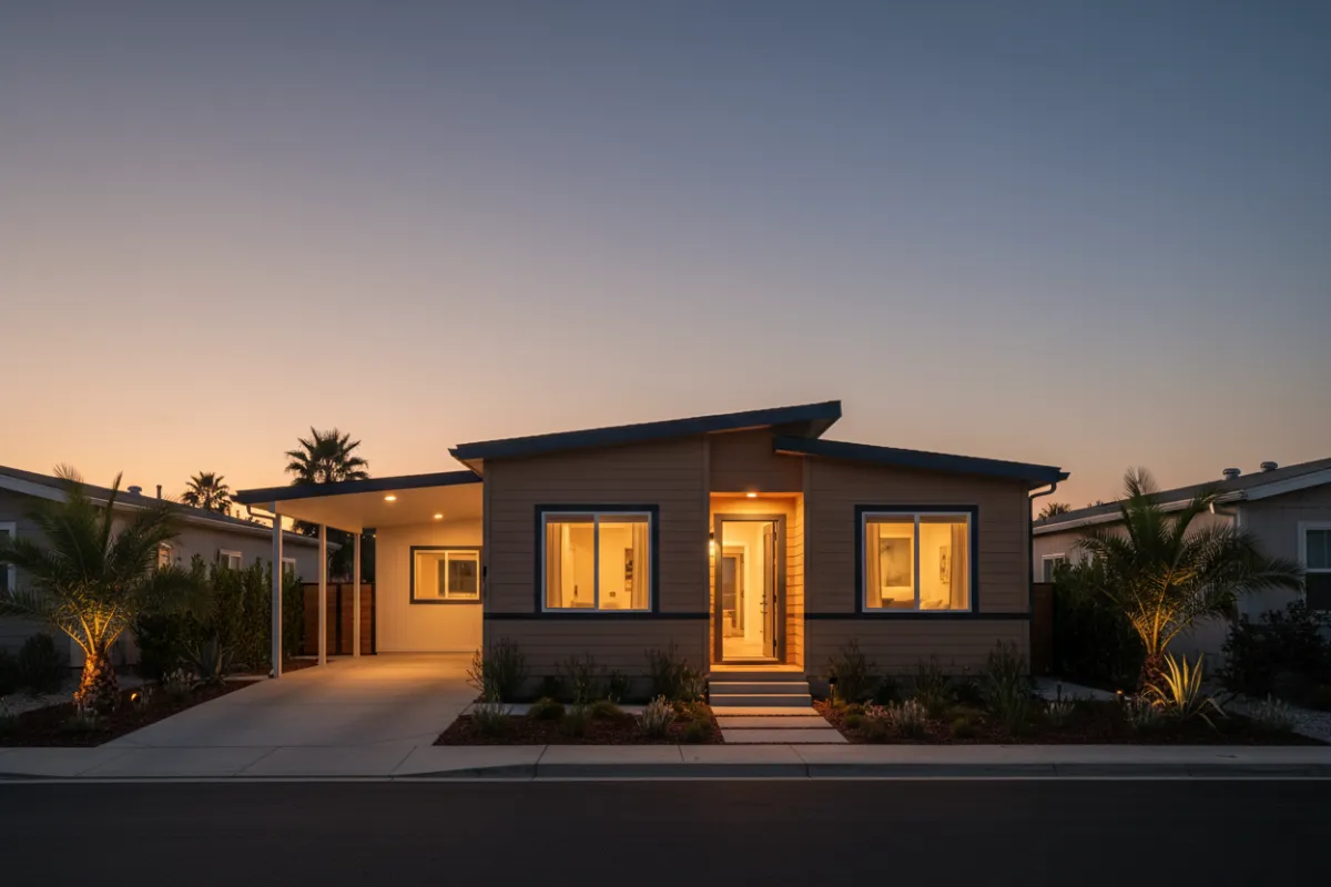 High quality manufactured home in a California community