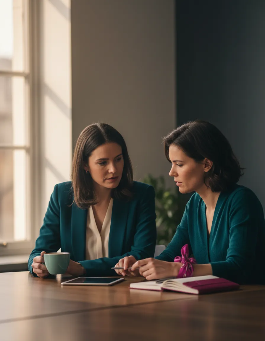 Women collaborating and gaining clarity on business positioning