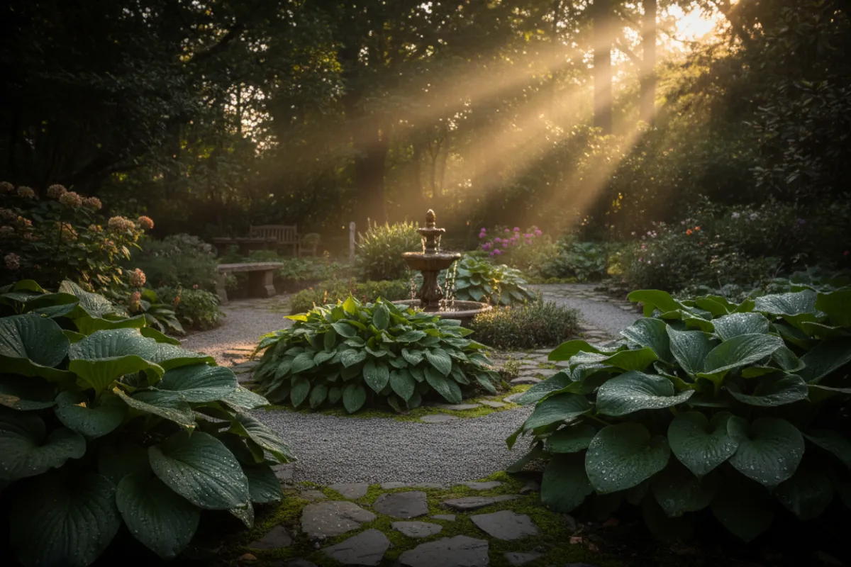 A serene nature scene conveying natural restoration