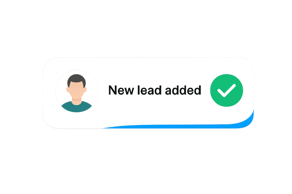 Lead capture notifications entering CRM