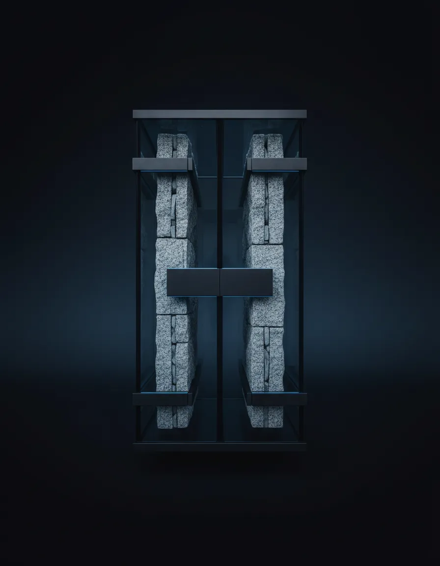 A secure foundational architectural element symbolizing financial stability and capital preservation