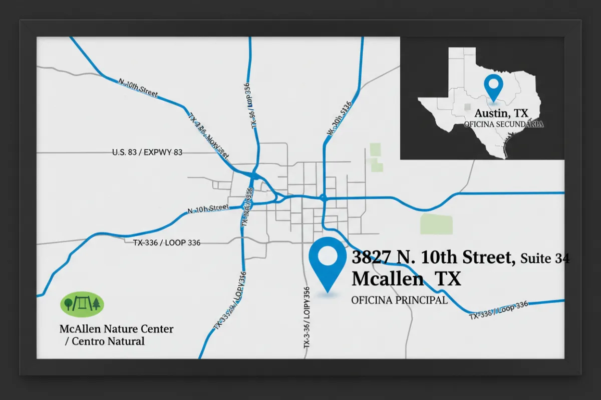 Map of McAllen office location