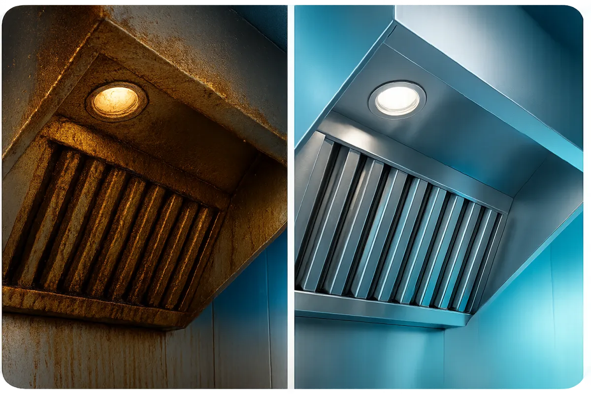 Vent Hood Revival Before After Comparison