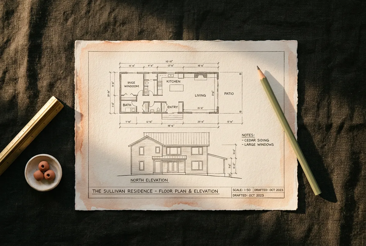 Discreet smart residential boundary planning with natural light and minimalist decor