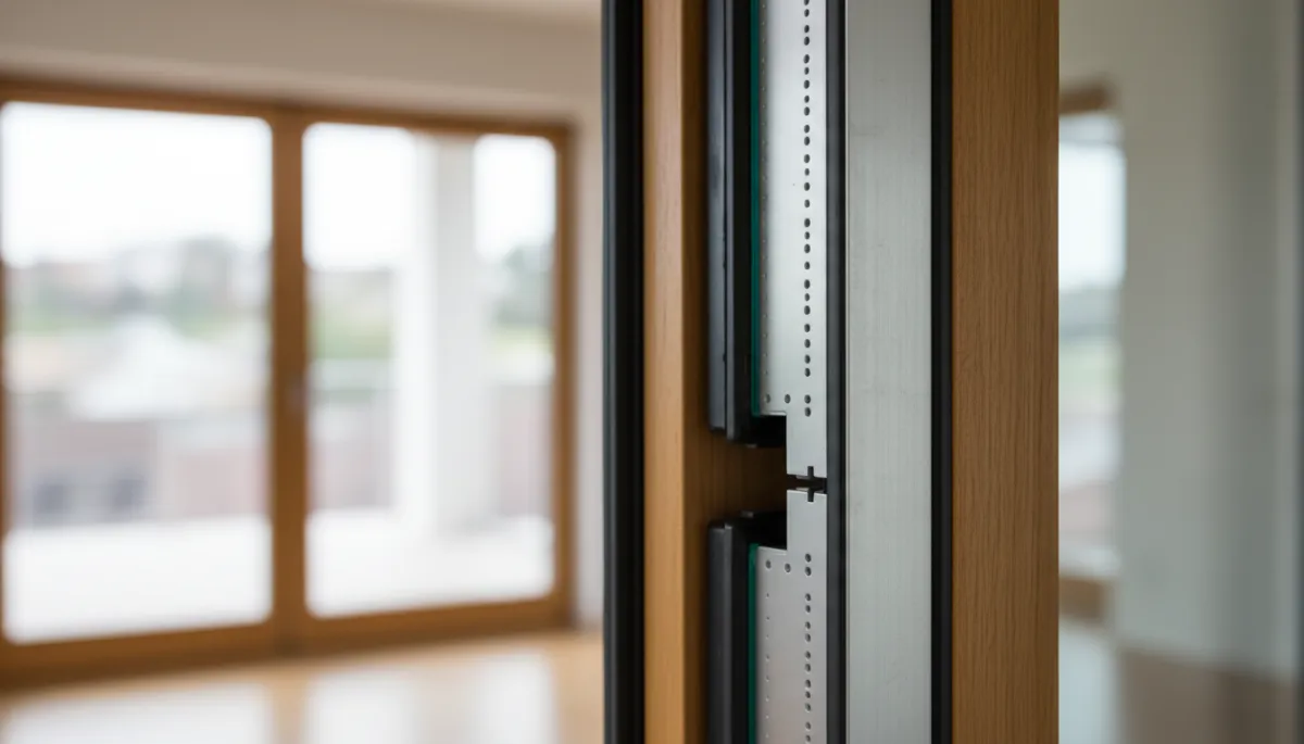 Dettaglio di serramento e materiali di qualità