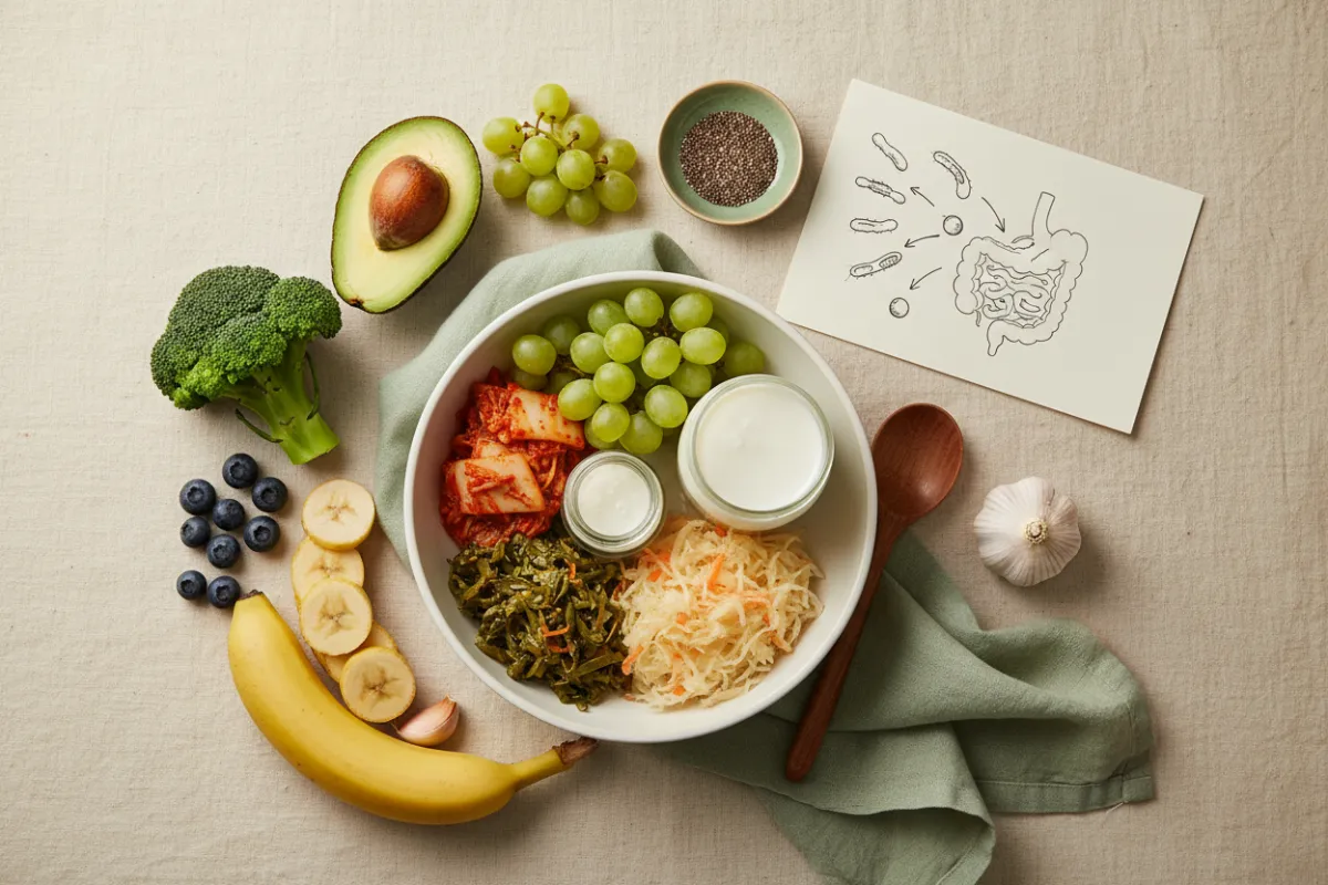 Gut health illustration