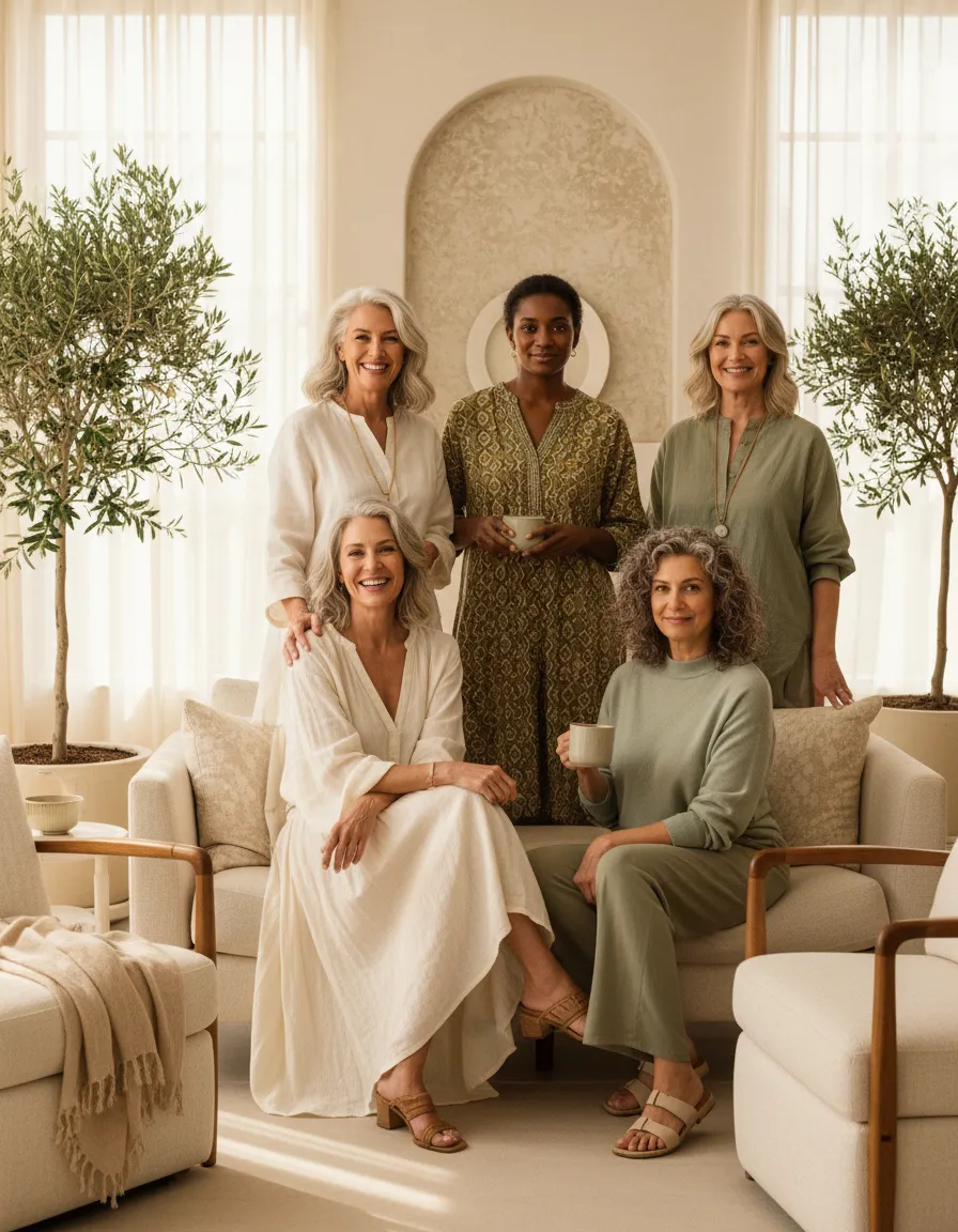 Diverse group of women over 40 participating in the Forty & Forward wellness programme