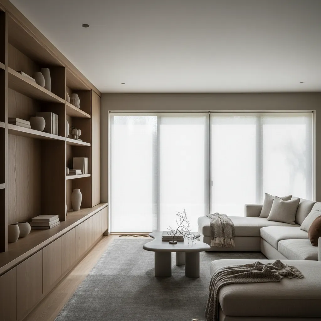 Lead consultant reviewing plans in a bright studio