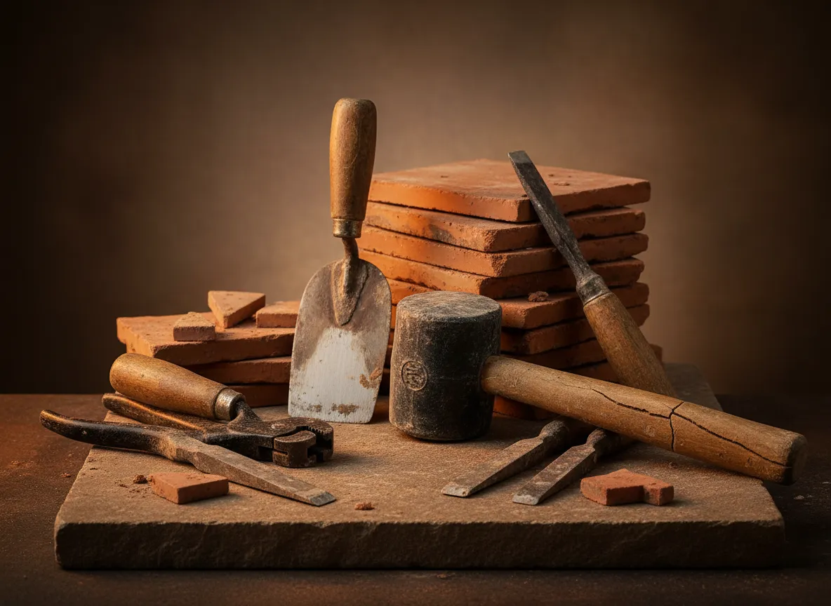 Image of tools and process showing hard work