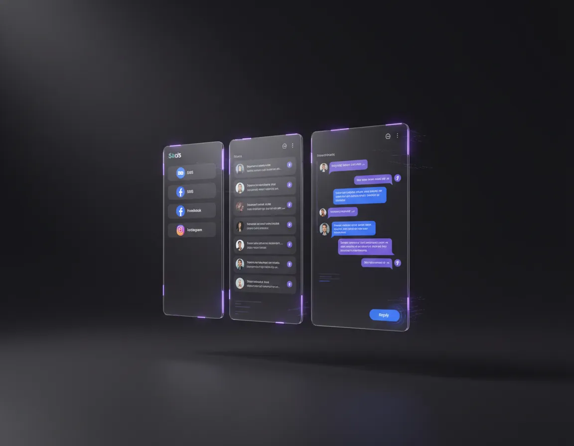 Dashboard showing Conversation AI managing multiple channels efficiently