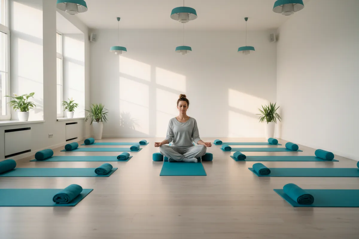 ZenFlow Studio yoga session