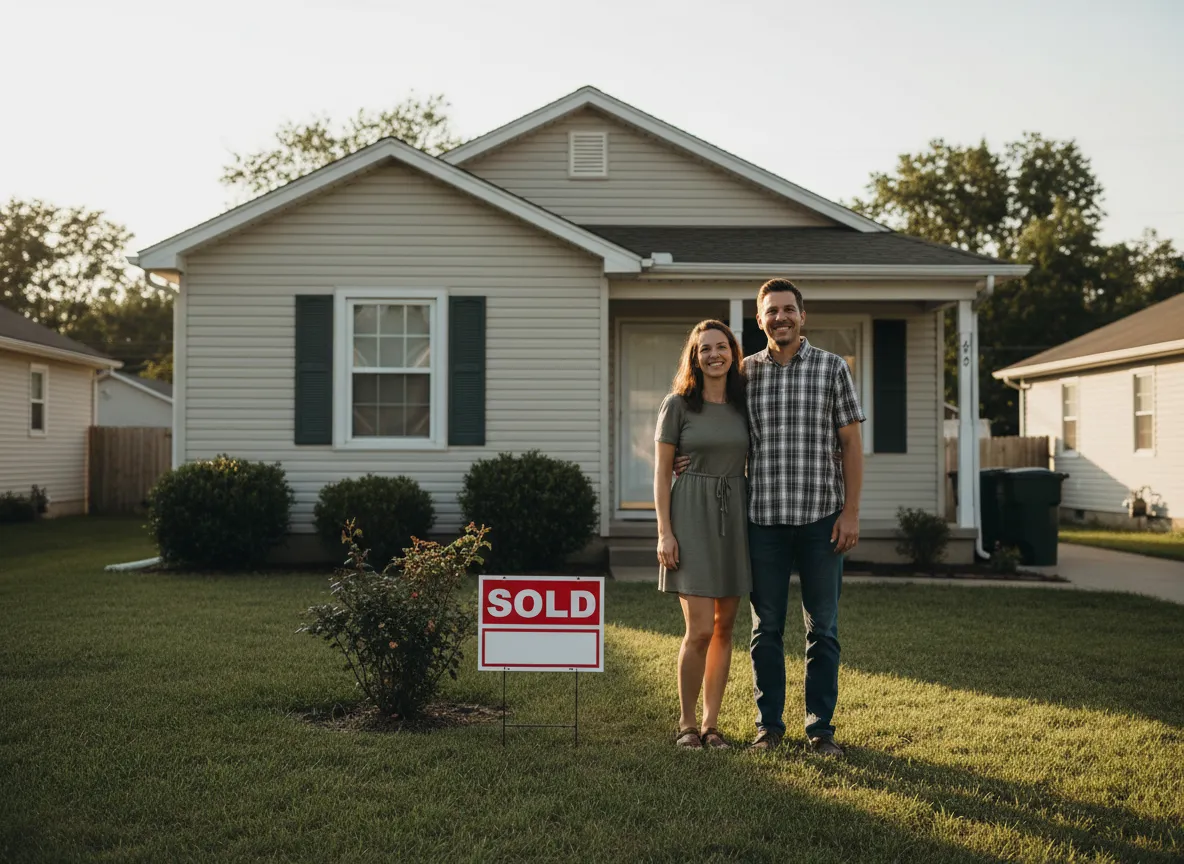 Happy homeowner who sold house for cash