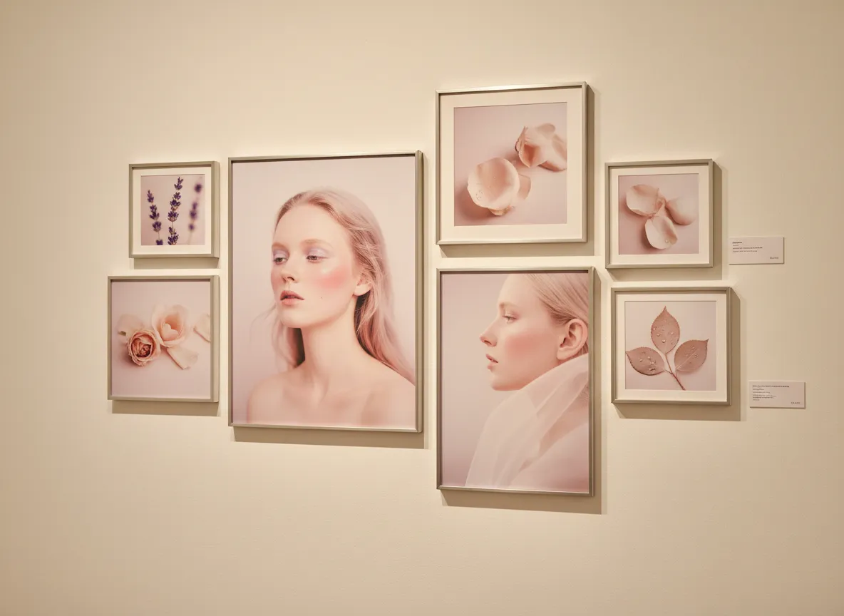 Beauty editorial artwork gallery tile