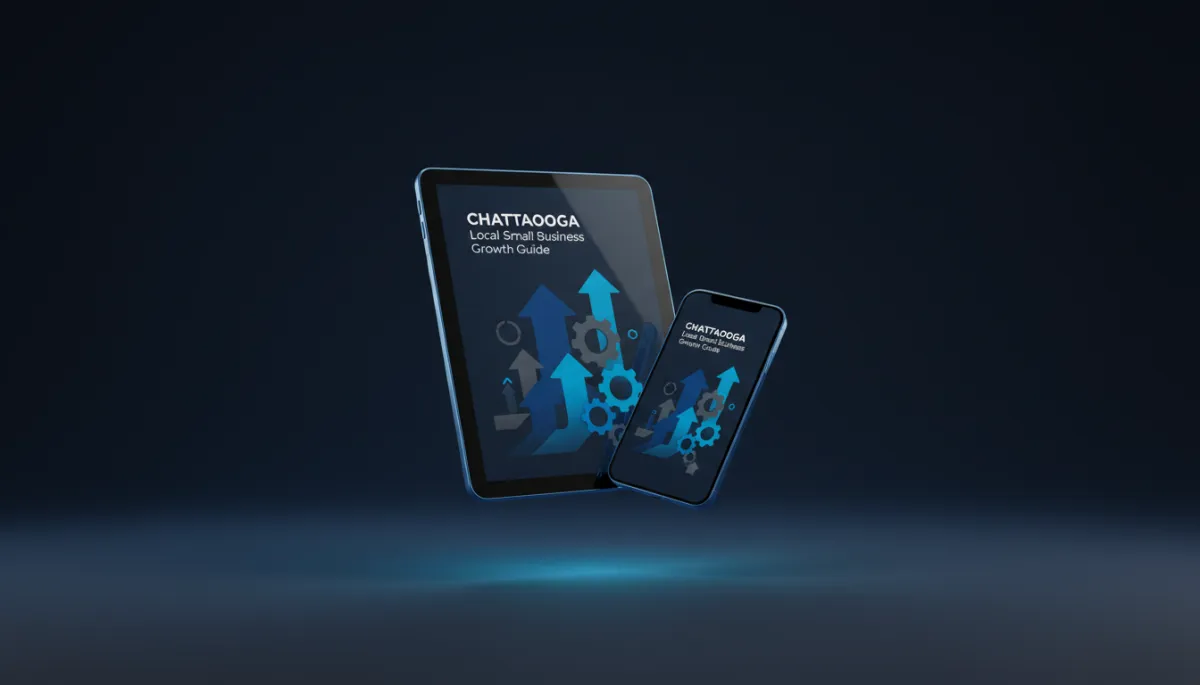 Preview of the Chattanooga Local Small Business Growth Guide on tablet and phone
