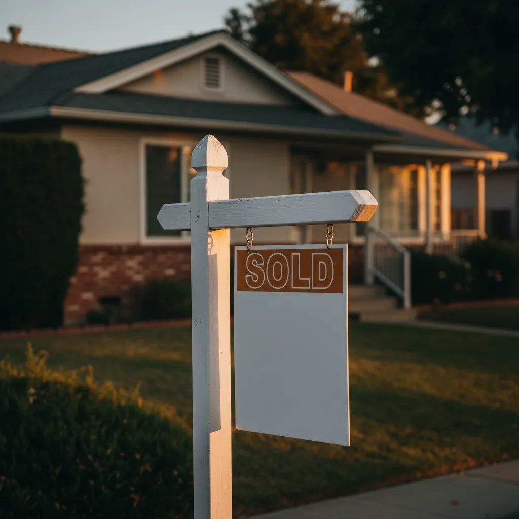 Covina real estate sold sign