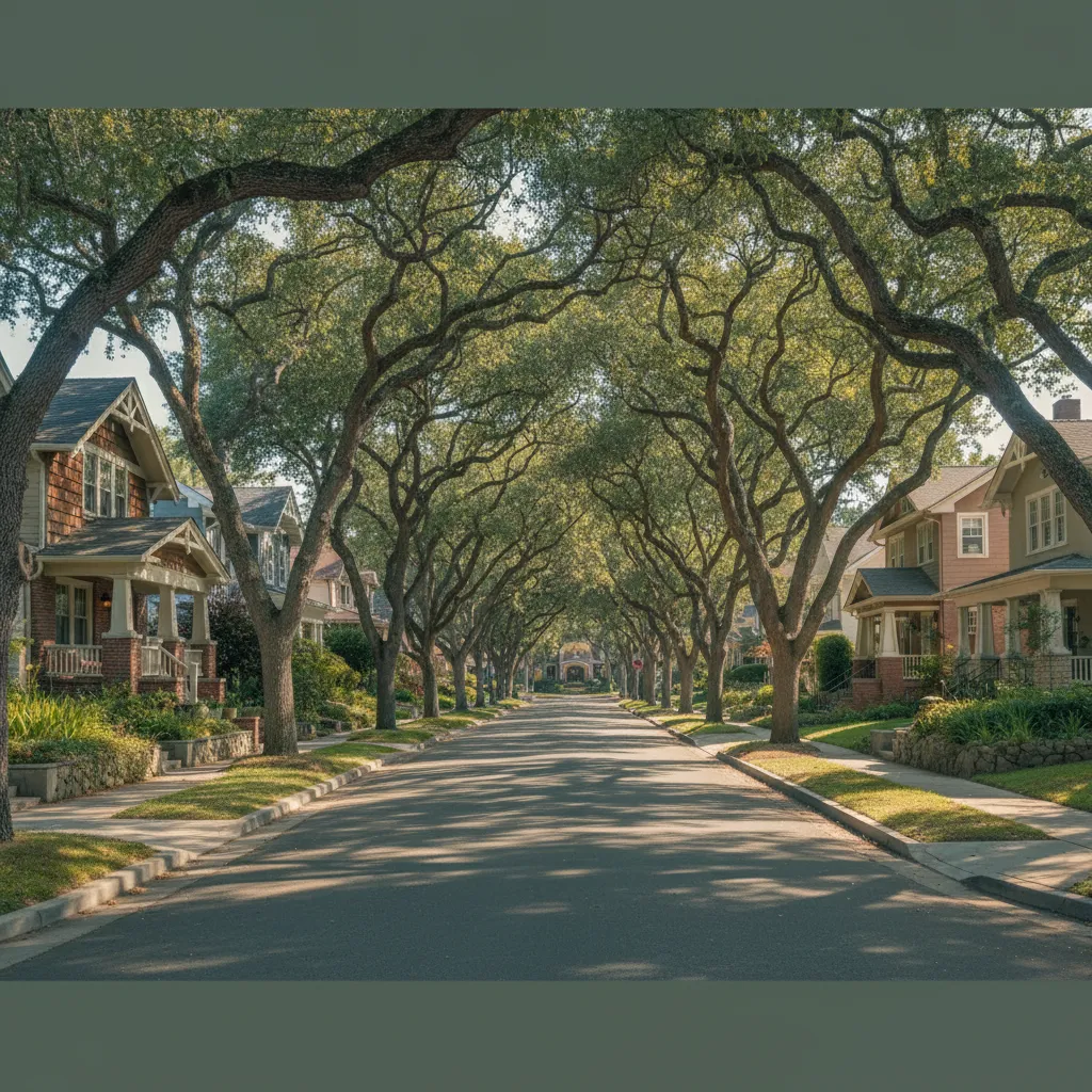A charming neighborhood street in La Verne highlighting community identity
