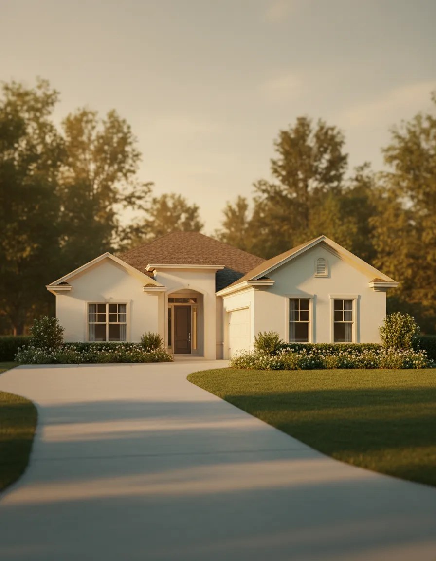 Freshly painted and well-maintained home exterior