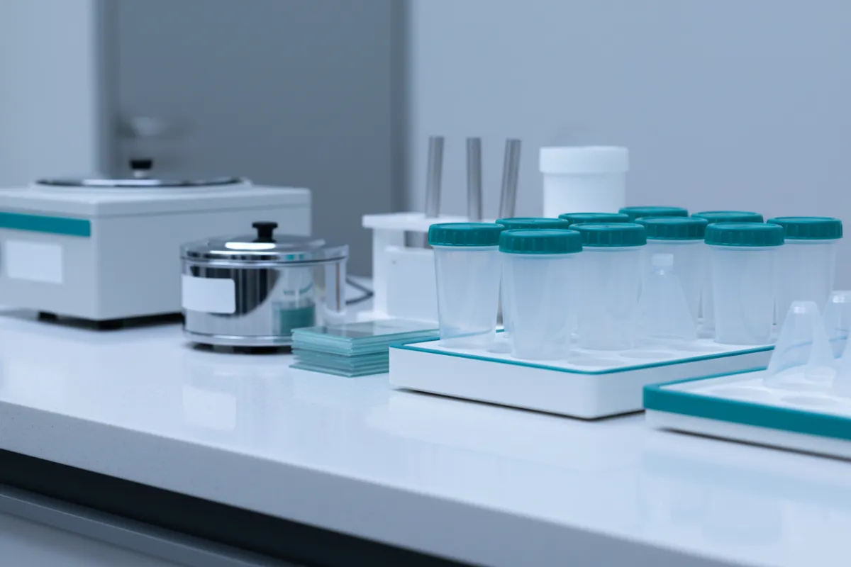 Clinical lab processing drug and alcohol collection samples