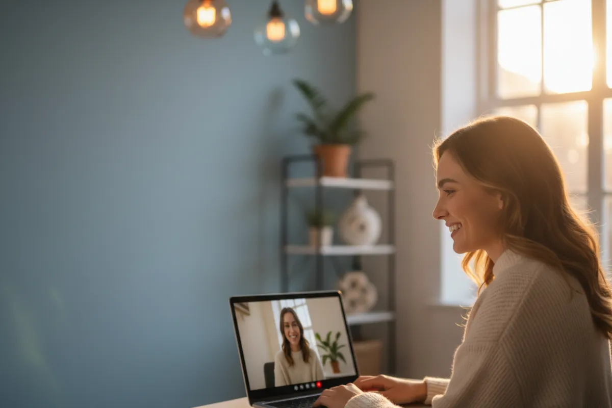 Homem usando smartphone para agendar consulta online, ambiente doméstico, estilo flat, 1:1