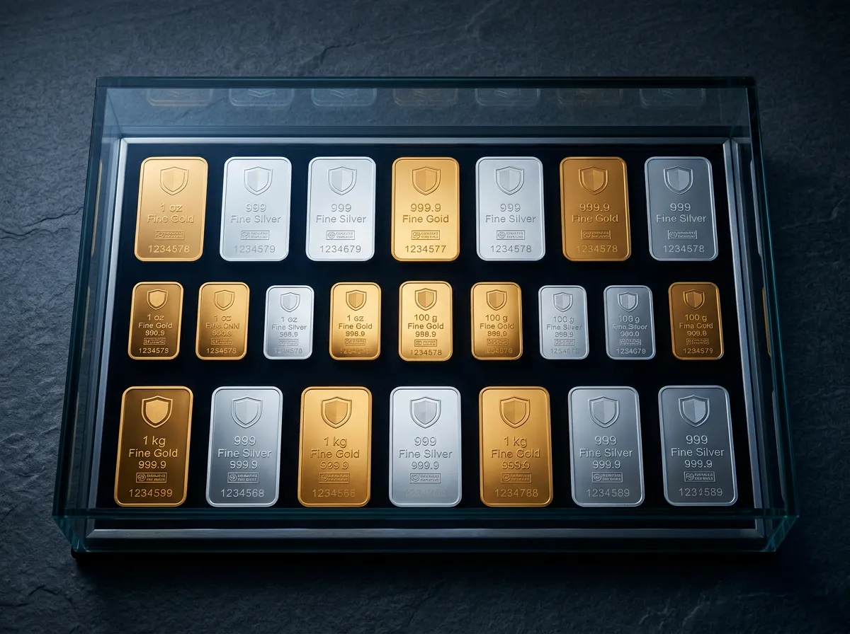 Rare investment bullion and collectible gold and silver coinage showcase