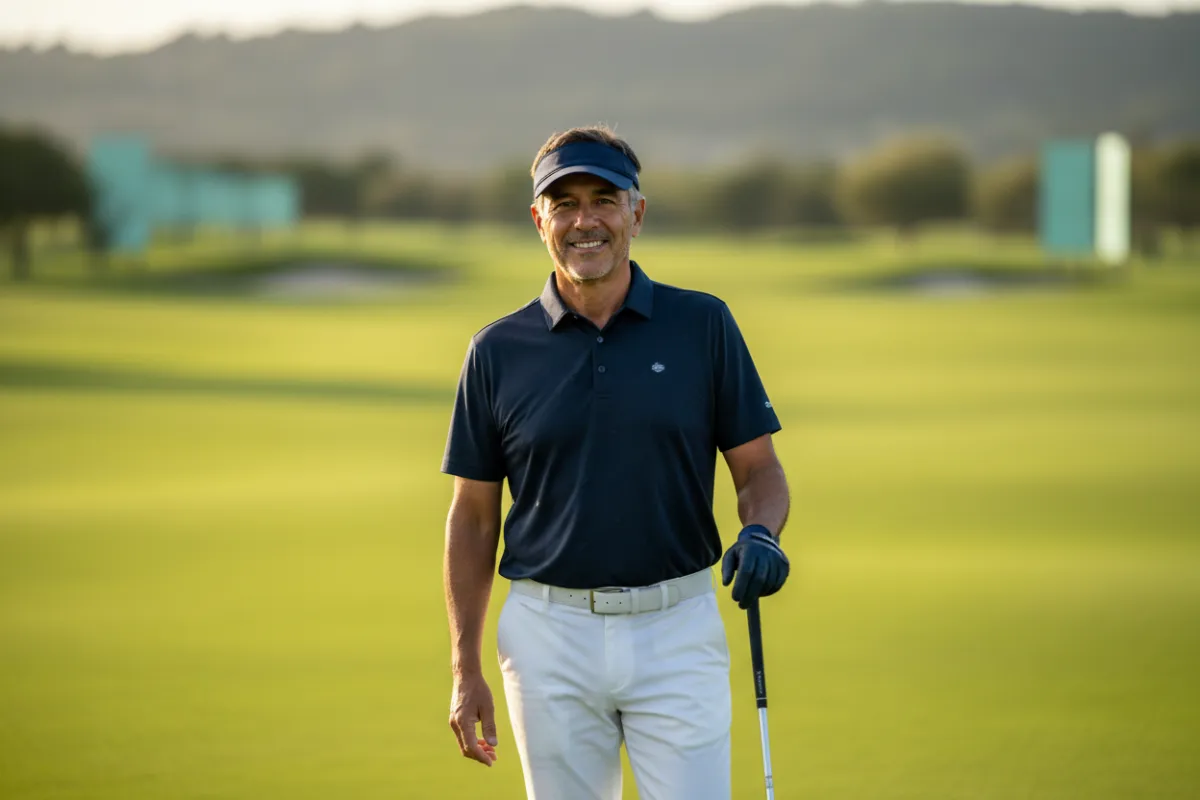 Older man smiling outdoors