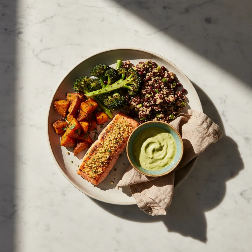 Healthy lifestyle and balanced nutrition visual