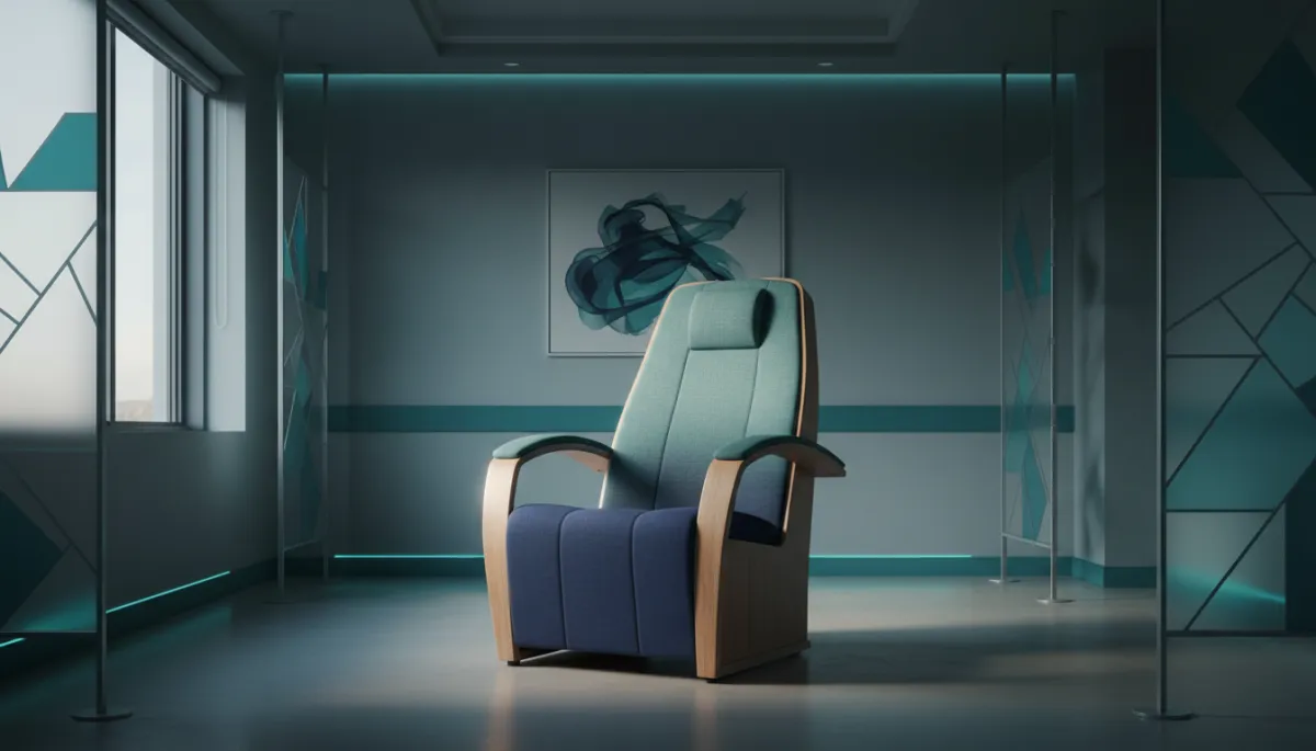 Cinematic wide image of the treatment chair in a premium room