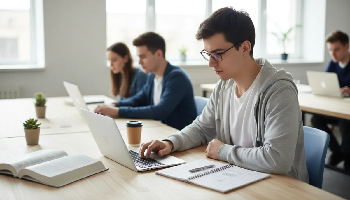 Student pracující na částečný úvazek