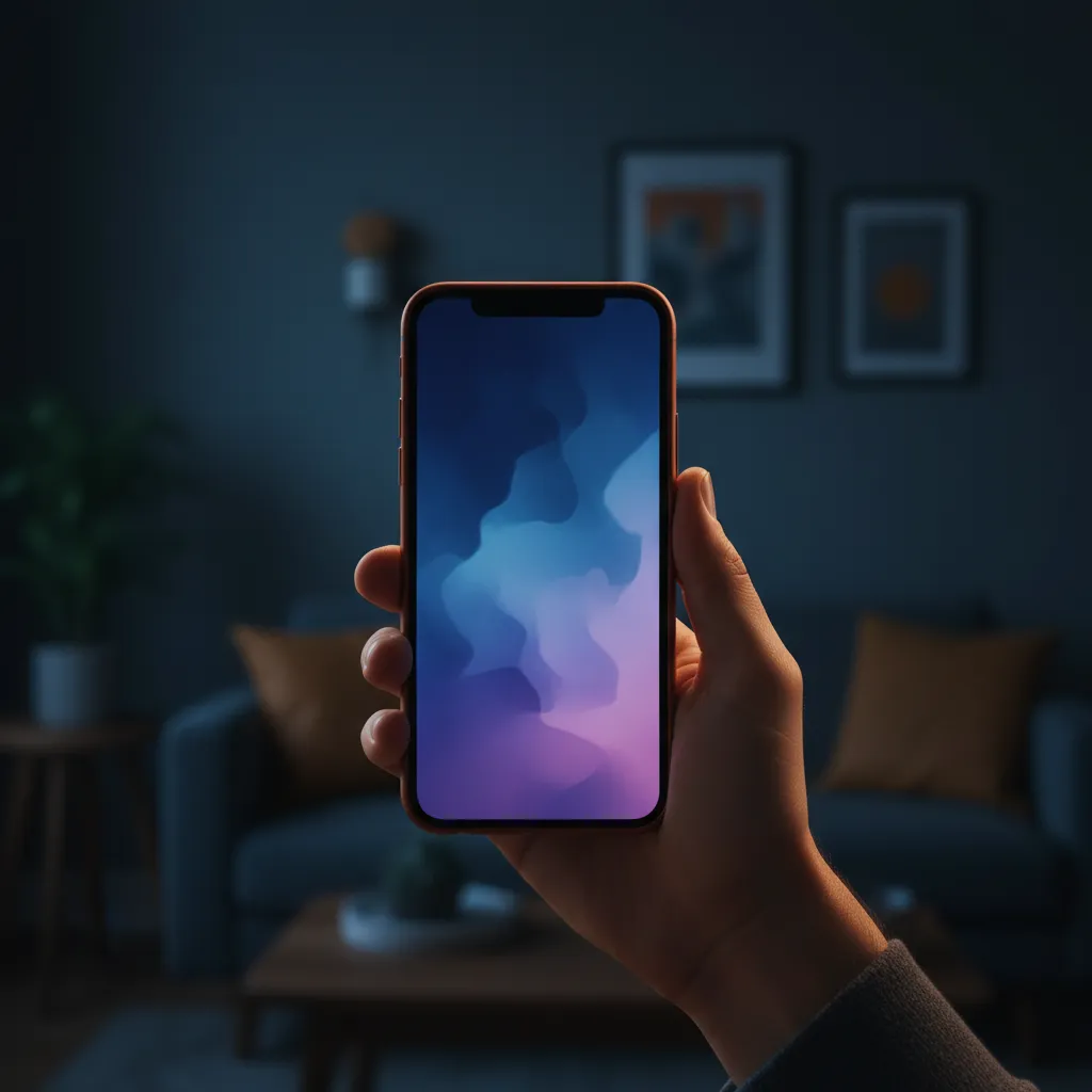 Customer viewing an ad on a smartphone