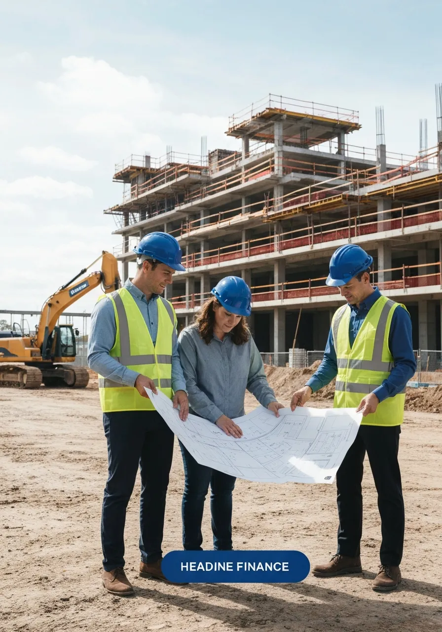 Professional property development and construction site representing Australian finance solutions