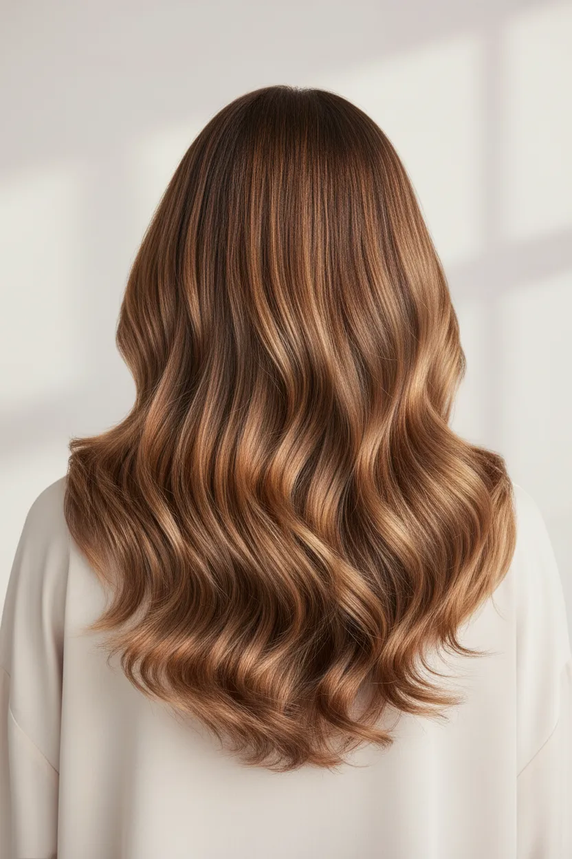 Balayage hair transformation